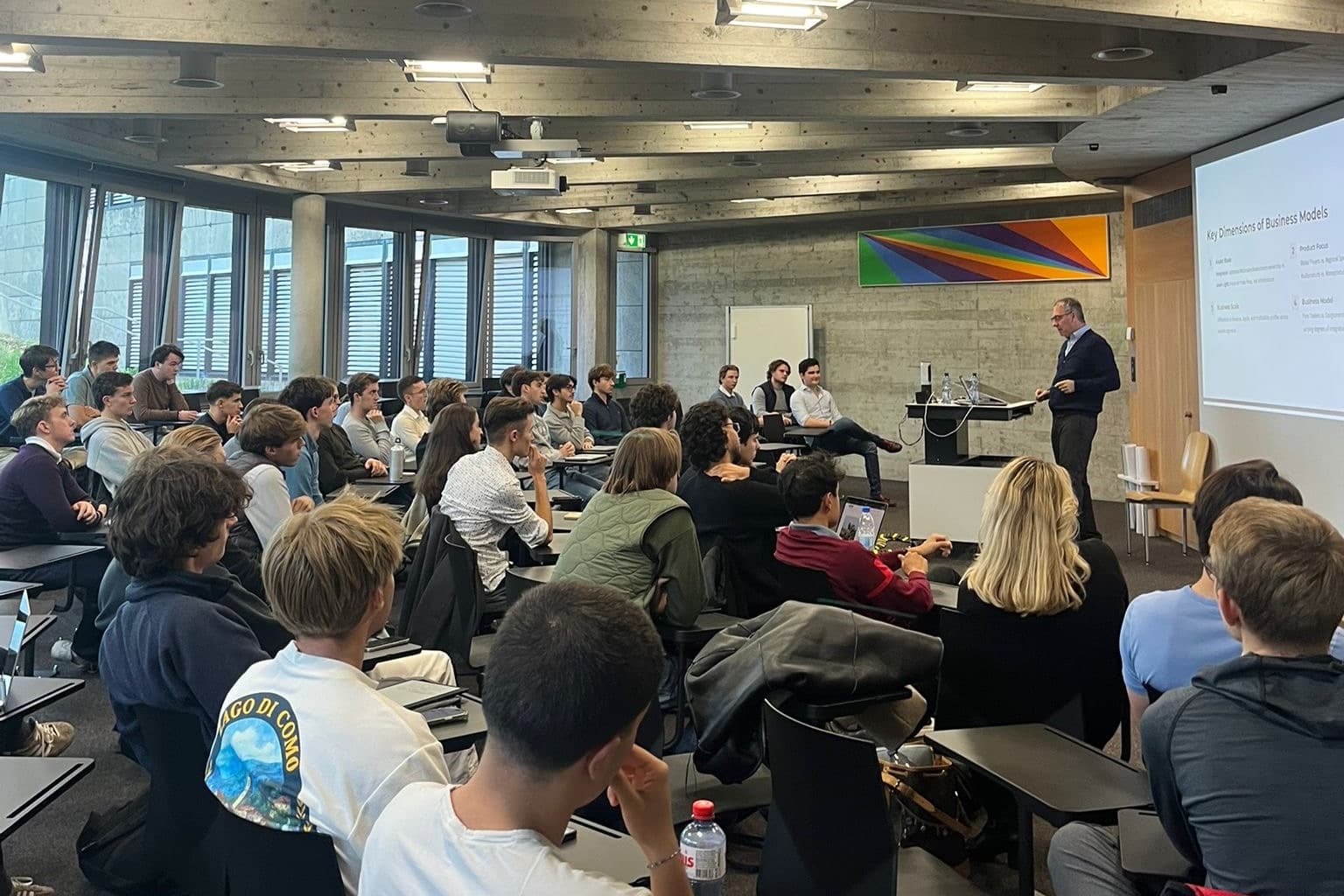 Prof. Ivo Sarjanovic speaking at HSG