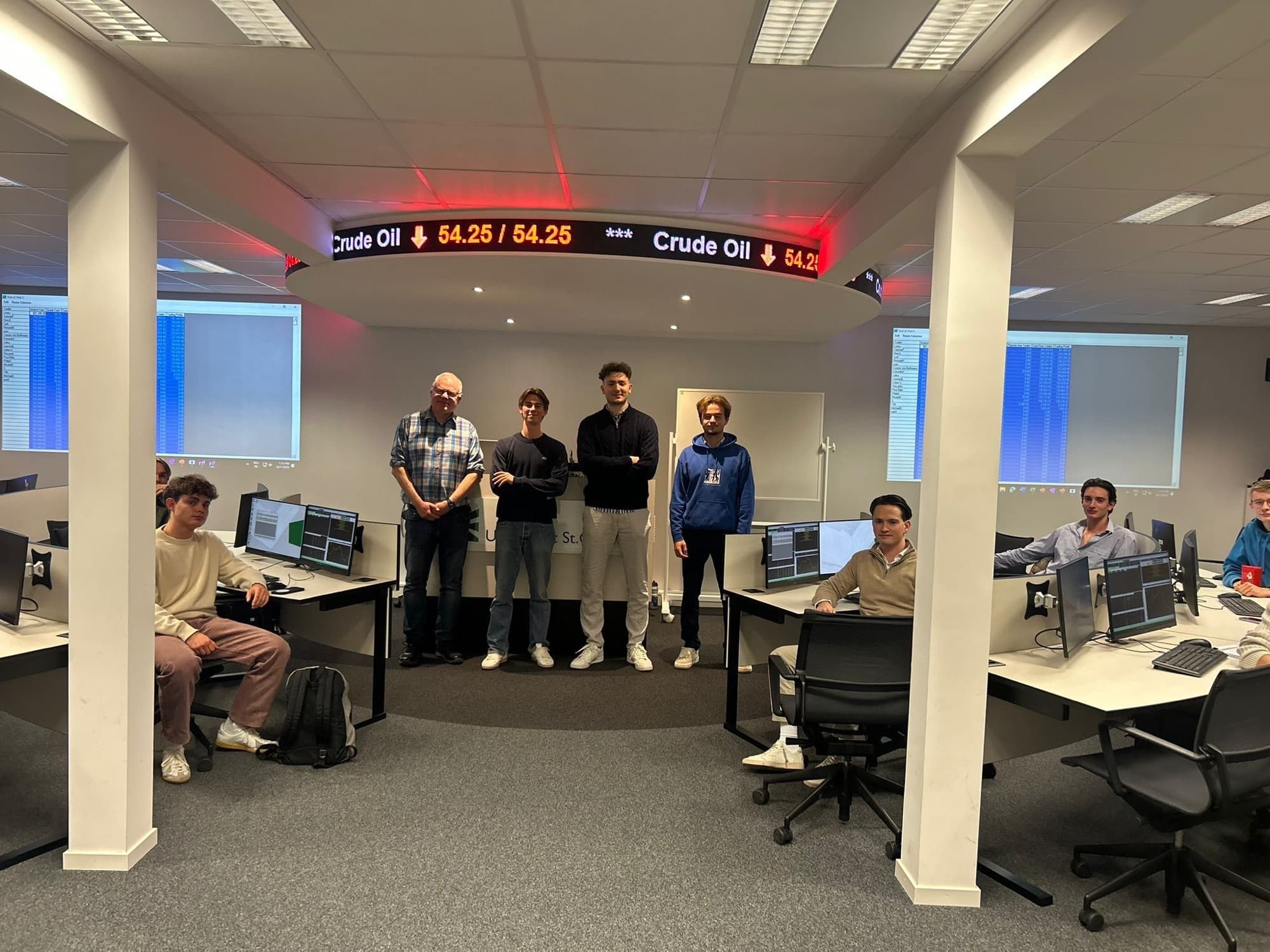 CTSC members in the HSG trading room