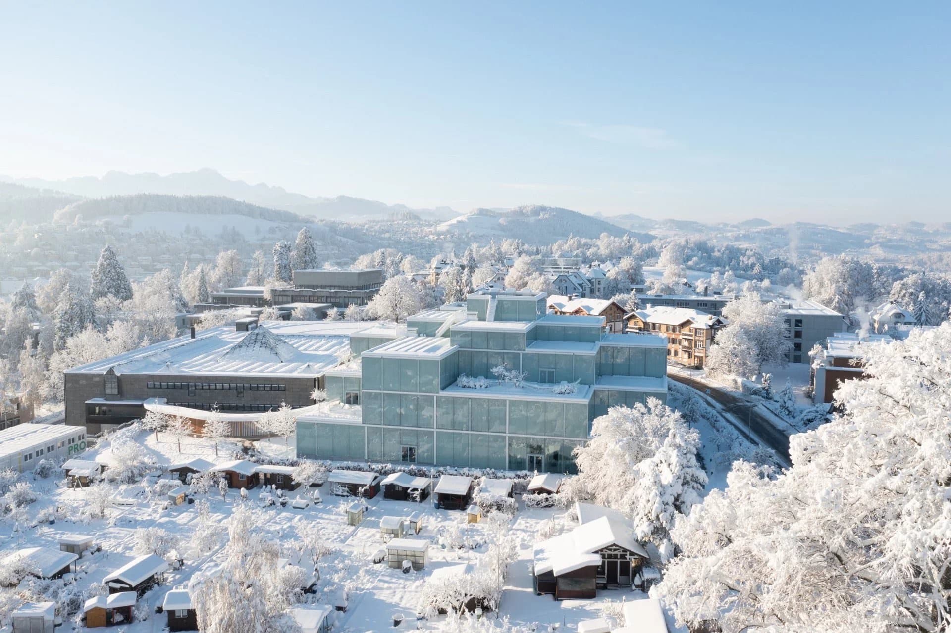 University of St. Gallen campus in winter